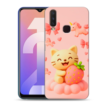 Силиконовый чехол на Vivo Y12 с принтом для девочек