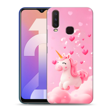 Силиконовый чехол на Vivo Y12 с принтом Единорог