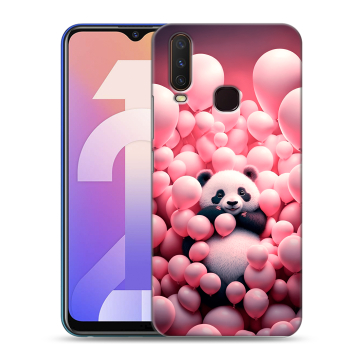 Силиконовый чехол на Vivo Y12 с принтом Панда