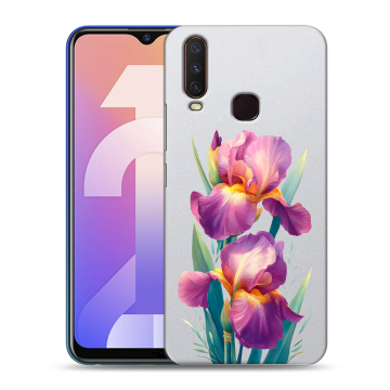 Силиконовый чехол на Vivo Y12 с принтом Цветы орхидеи