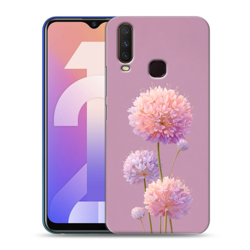 Силиконовый чехол на Vivo Y12 с принтом Цветы