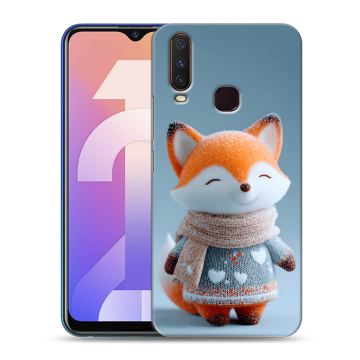 Силиконовый чехол на Vivo Y12 с принтом Лиса