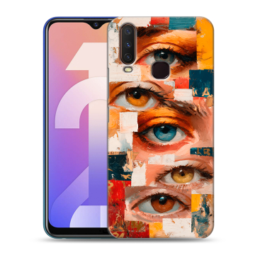 Силиконовый чехол на Vivo Y12 с принтом Модный принт