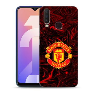 Силиконовый чехол на Vivo Y12 с принтом Manchester United