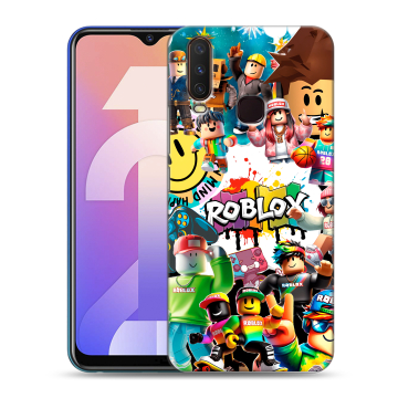 Силиконовый чехол на Vivo Y12 с принтом Roblox Роблокс Силиконовый чехол на Vivo Y12 с принтом Roblox Роблокс