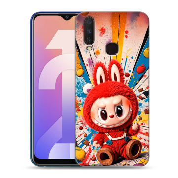 Силиконовый чехол на Vivo Y12 с принтом Labubu Лабубу