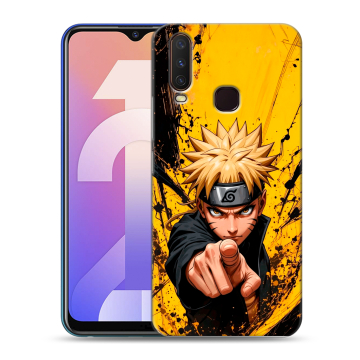 Силиконовый чехол на Vivo Y12 с принтом Naruto Наруто