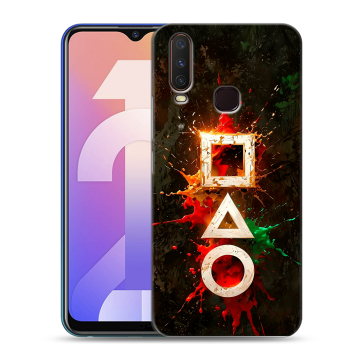 Силиконовый чехол на Vivo Y12 с принтом Squid Game Игра кальмара