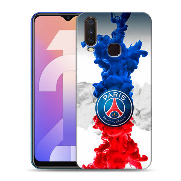 Силиконовый чехол на Vivo Y12 с принтом PSG ПСЖ