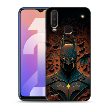 Силиконовый чехол на Vivo Y12 с принтом Batman Бэтмен