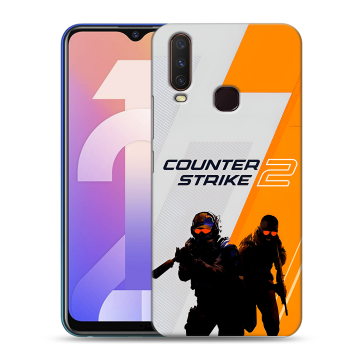 Силиконовый чехол на Vivo Y12 с принтом Counter Strike
