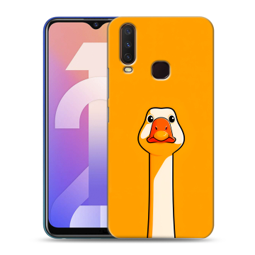 Силиконовый чехол на Vivo Y12 с принтом Смешная утка