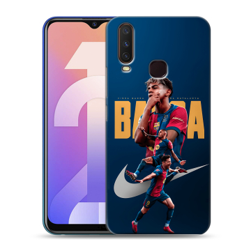 Силиконовый чехол на Vivo Y12 с принтом Барселона Barca Yamal 