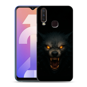 Силиконовый чехол на Vivo Y12 с принтом Волк