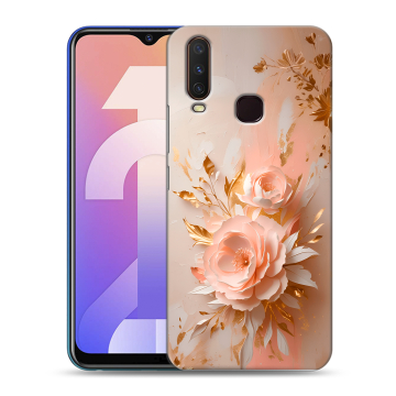 Силиконовый чехол на Vivo Y12 с принтом женский