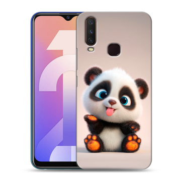 Силиконовый чехол на Vivo Y12 с принтом милая панда