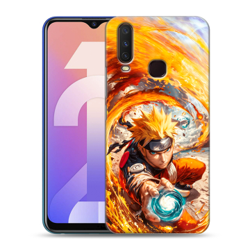 Силиконовый чехол на Vivo Y12 с принтом Аниме Наруто Naruto