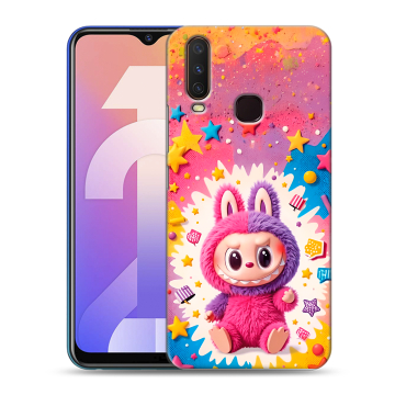 Силиконовый чехол на Vivo Y12 с принтом Labubu Лабубу