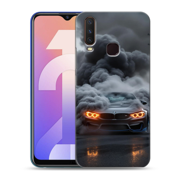 Силиконовый чехол на Vivo Y12 с принтом BMW БМВ Силиконовый чехол на Vivo Y12 с принтом BMW БМВ