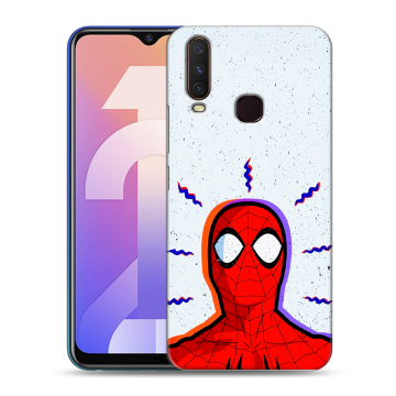 Силиконовый чехол на Vivo Y12 с принтом Spiderman Человек паук