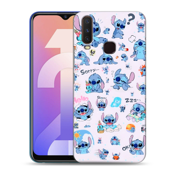 Силиконовый чехол на Vivo Y12 с принтом Лило и Стич