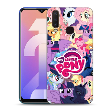 Силиконовый чехол на Vivo Y12 с принтом My little pony Дружба чудо