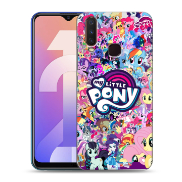 Силиконовый чехол на Vivo Y12 с принтом My little pony Дружба чудо