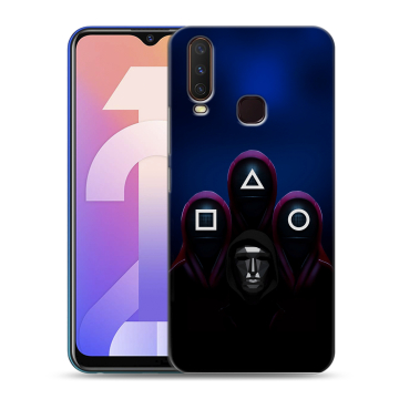 Силиконовый чехол на Vivo Y12 с принтом Игра Кальмара
