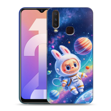 Силиконовый чехол на Vivo Y12 с принтом Labubu Лабубу