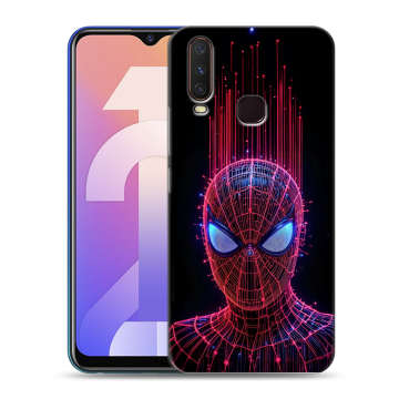 Силиконовый чехол на Vivo Y12 с принтом Spiderman Человек паук