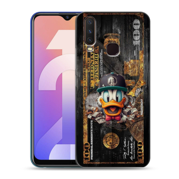 Силиконовый чехол на Vivo Y12 с принтом Дональд Дак Доллар
