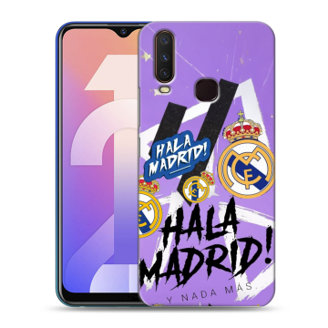 Силиконовый чехол на Vivo Y12 с принтом Real Madrid Реал Мадрид