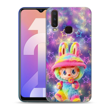 Силиконовый чехол на Vivo Y12 с принтом Labubu Лабубу