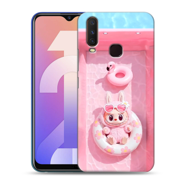 Силиконовый чехол на Vivo Y12 с принтом Labubu Лабубу