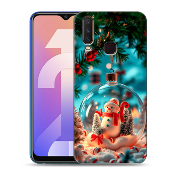 Силиконовый чехол на Vivo Y12 с принтом Новый год