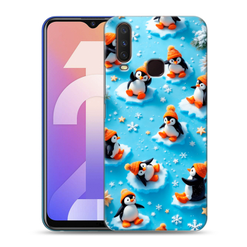Силиконовый чехол на Vivo Y12 с принтом Новый год
