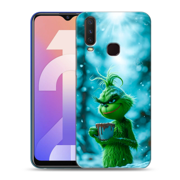 Силиконовый чехол на Vivo Y12 с принтом Новый год гринч