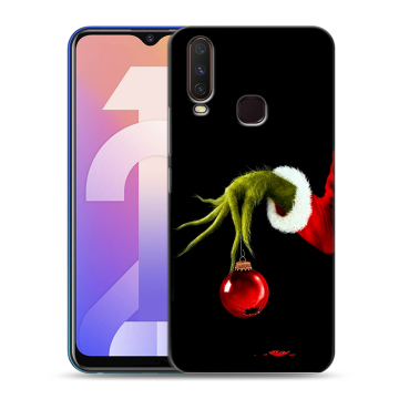 Силиконовый чехол на Vivo Y12 с принтом Новый год Гринч