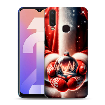 Силиконовый чехол на Vivo Y12 с принтом Новый год