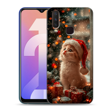 Силиконовый чехол на Vivo Y12 с принтом Новый год
