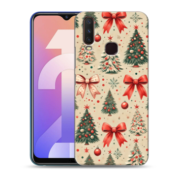 Силиконовый чехол на Vivo Y12 с принтом Новый год