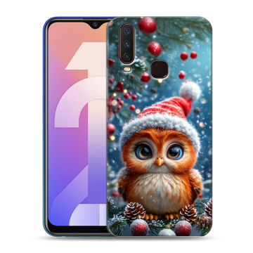 Силиконовый чехол на Vivo Y12 с принтом Новый год