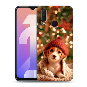 Силиконовый чехол на Vivo Y12 с принтом Новый год