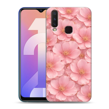 Силиконовый чехол на Vivo Y12 с принтом женский