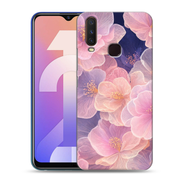 Силиконовый чехол на Vivo Y12 с принтом женский