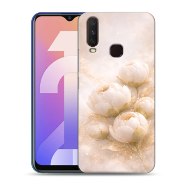 Силиконовый чехол на Vivo Y12 с принтом женский