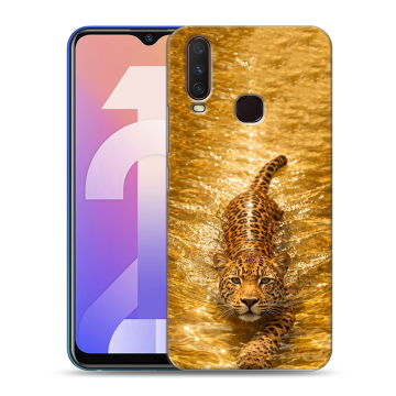 Силиконовый чехол на Vivo Y12 с принтом женский