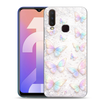Силиконовый чехол на Vivo Y12 с принтом женский