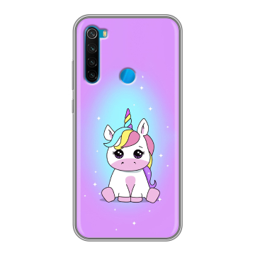 Силиконовый чехол на Xiaomi RedMi Note 8  с принтом Единорог