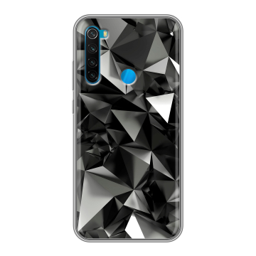 Силиконовый чехол на Xiaomi RedMi Note 8  с принтом Черные кристаллы
